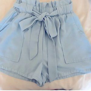 Light Blue Paper Bag Cute Shorts Size  Small